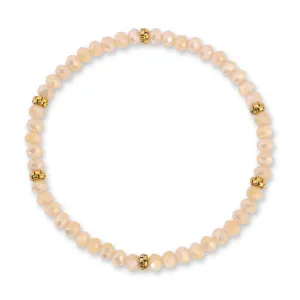 My FUN Colors Mini Crystal Bracelet Sand ab / Gold Accent
