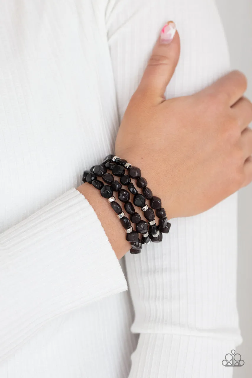 Nice GLOWING! Black Paparazzi Bracelet
