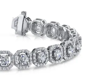 Octagon Red Carpet Lab-Grown Diamond Bracelet with 8.69 ct.(finished) 1.2mm, 4mm