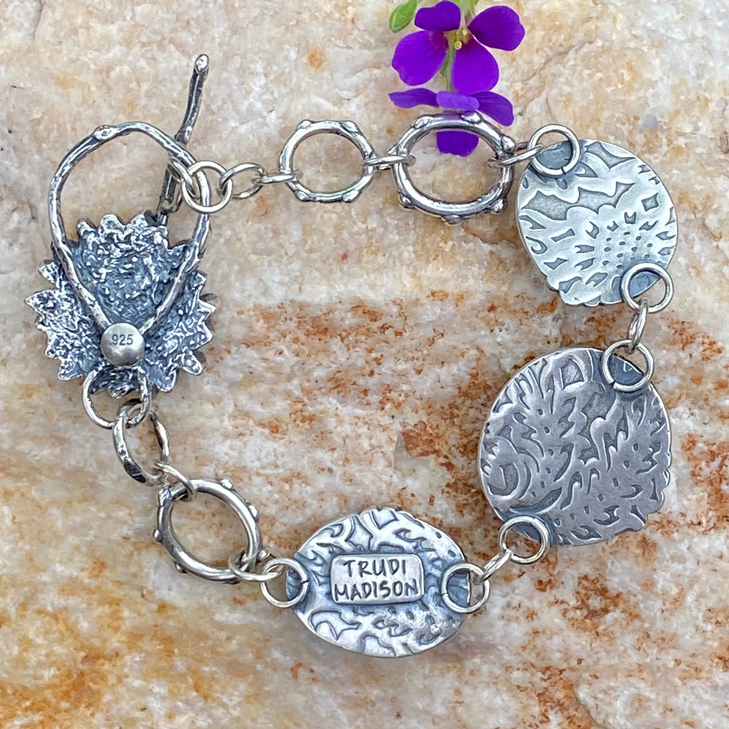 Old stock Royston Turquoise Wildflower bracelet