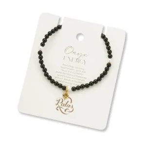 ONYX & PEARL PROSPERITY BRACELET