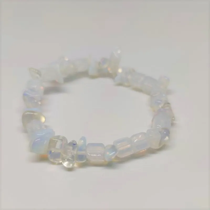 Opalite Chip Crystal Bracelet