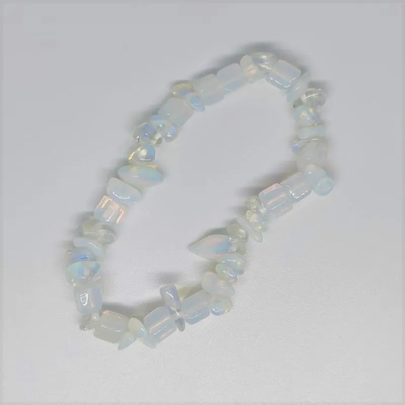 Opalite Chip Crystal Bracelet