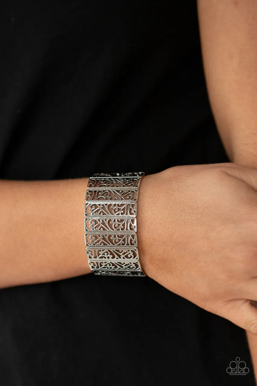 Ornate Orchards Silver Paparazzi Bracelet