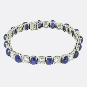 Oscar Heyman Sapphire and Diamond Bracelet