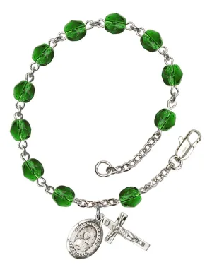 Our Lady of La Vang Custom Birthstone Rosary Bracelet