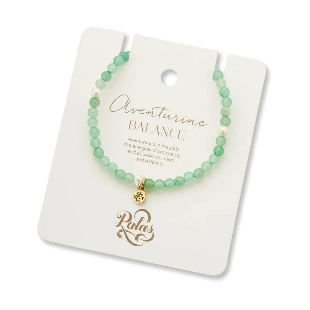 PALAS Aventurine & Pearl Propensity Gem Bracelet
