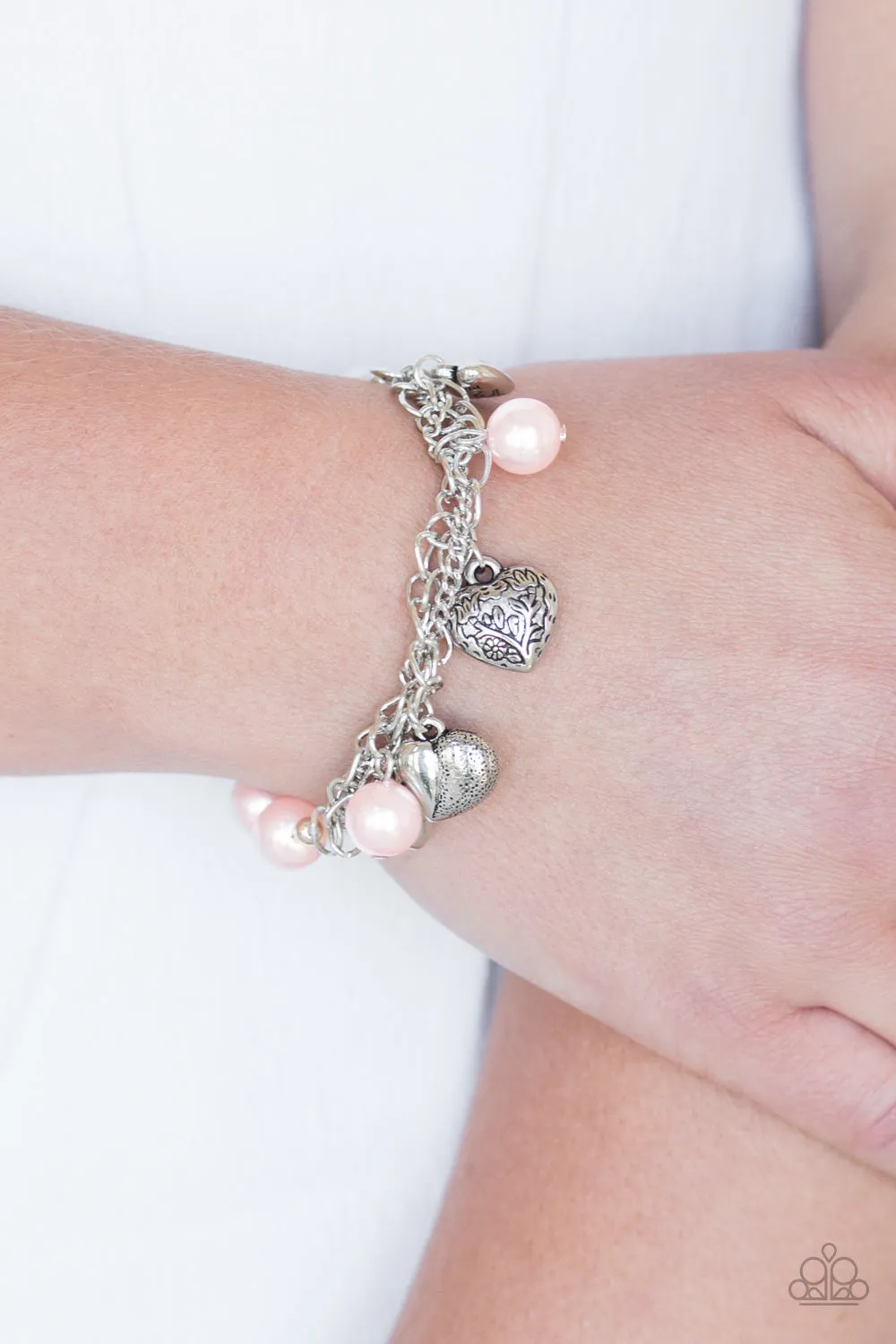 Paparazzi - More Amour -  Pink Pearl Bracelet