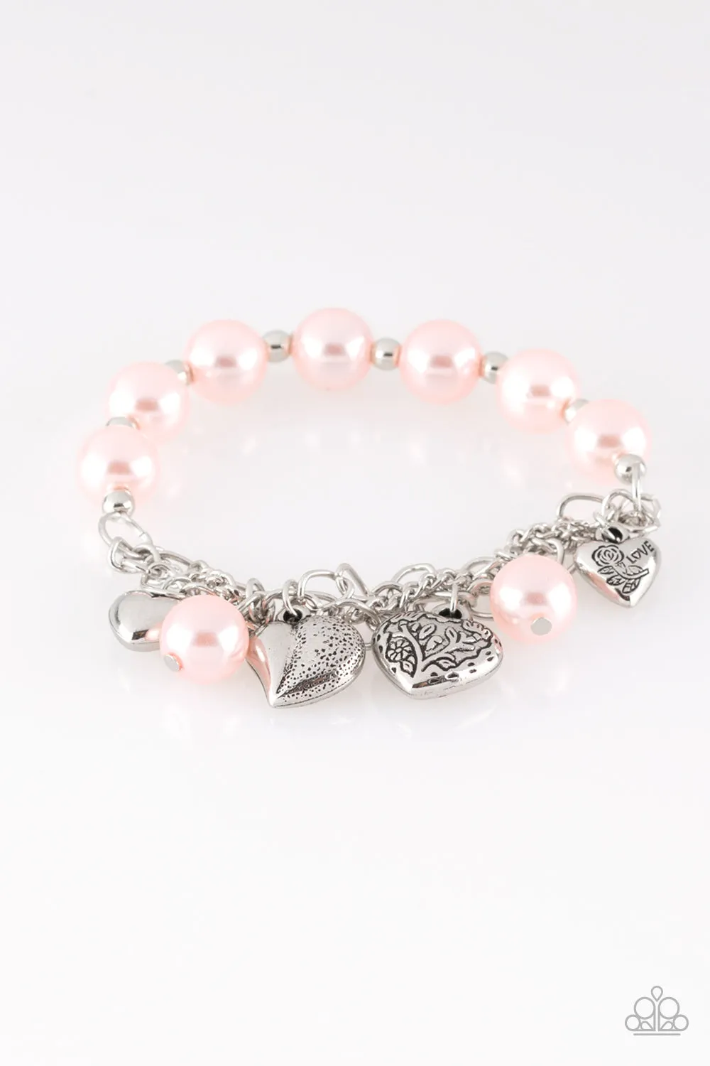 Paparazzi - More Amour -  Pink Pearl Bracelet