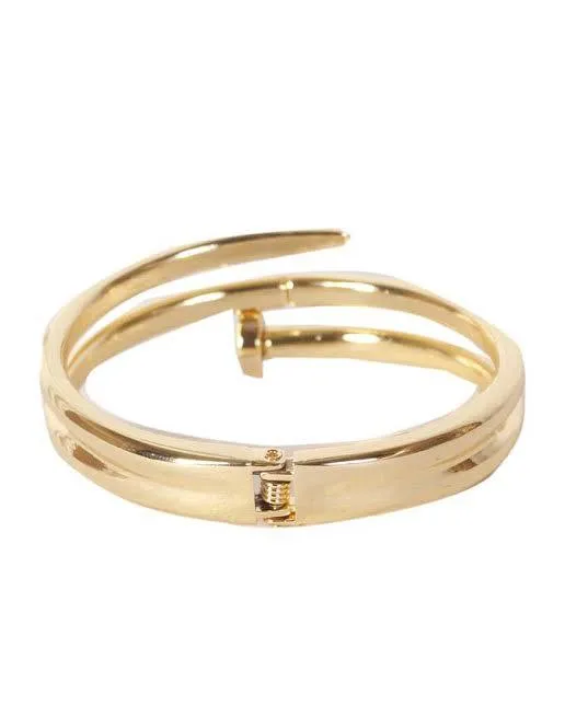 Patterned Crystal Bracelet- Gold