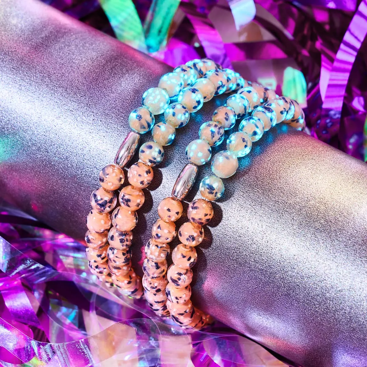 Peach Sorbet | .925 Sterling Silver | Firefly Glass Wrap