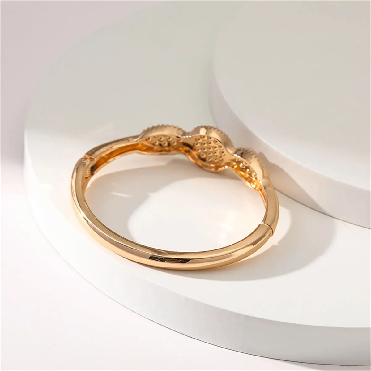 Pearl & Cubic Zirconia 18K Gold-Plated Bangle