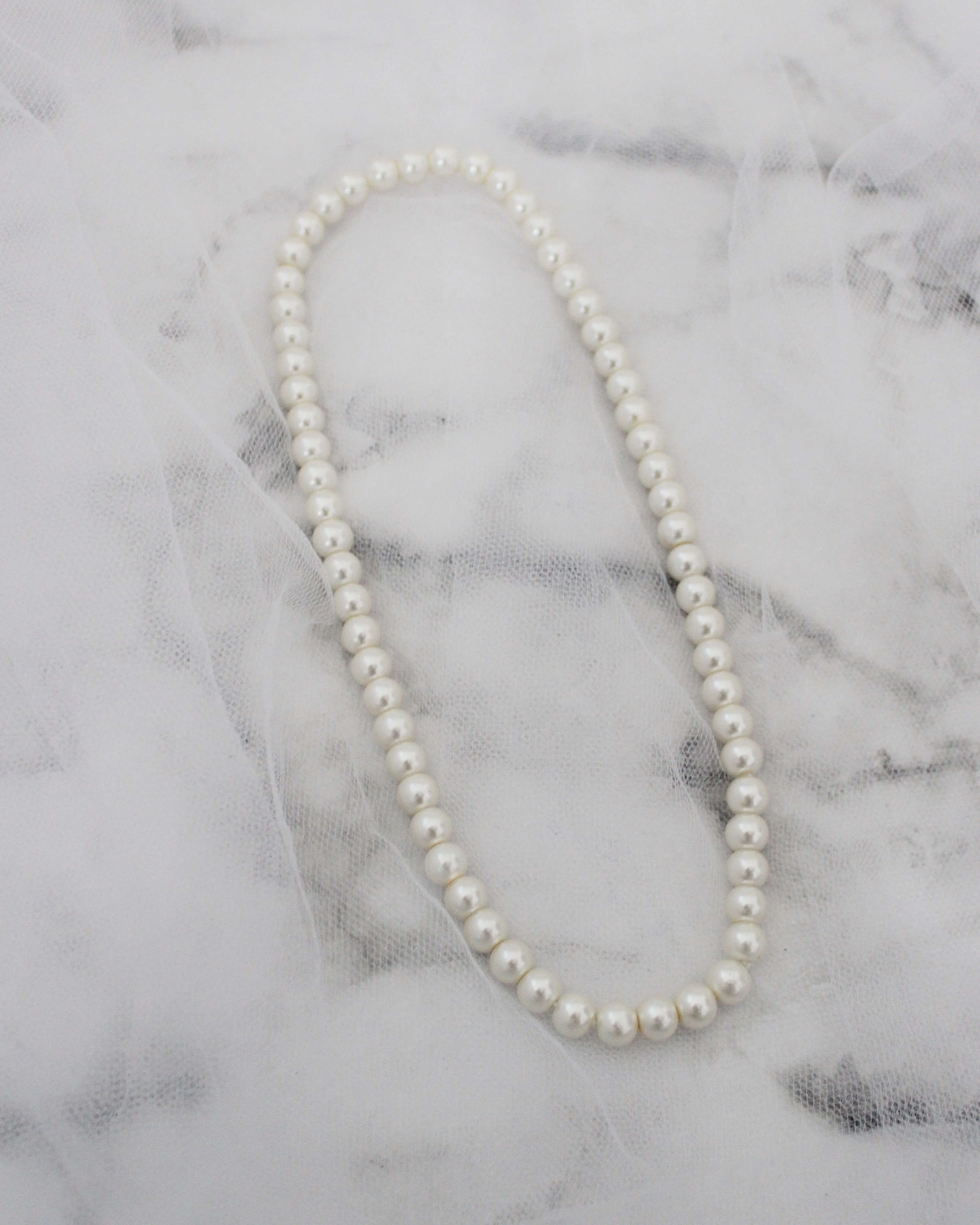 Pearls Necklace with Rhinestones