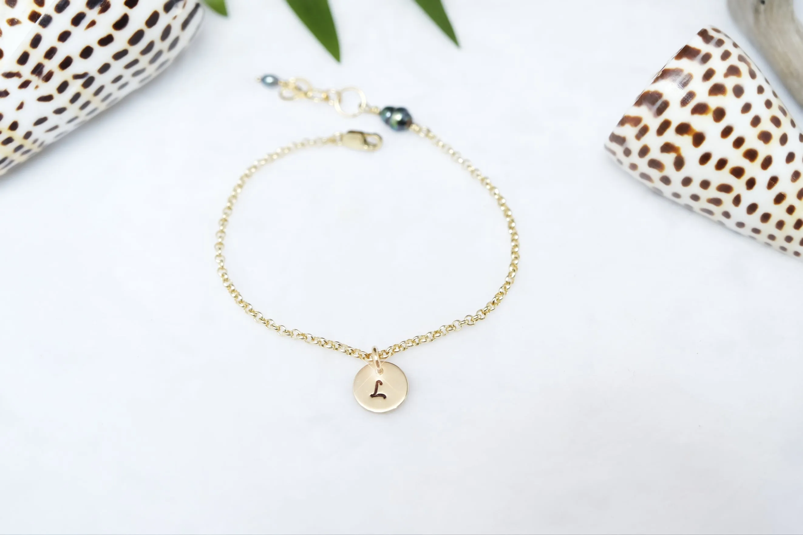 Personalised Keshi Pearl Charm Bracelet