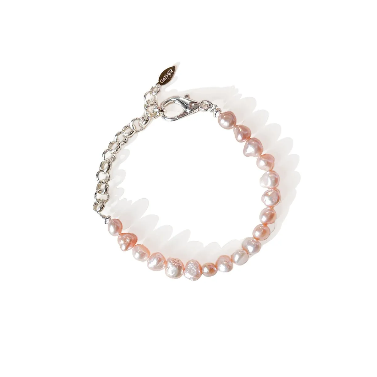 Petal Pearl Bracelet - Silver