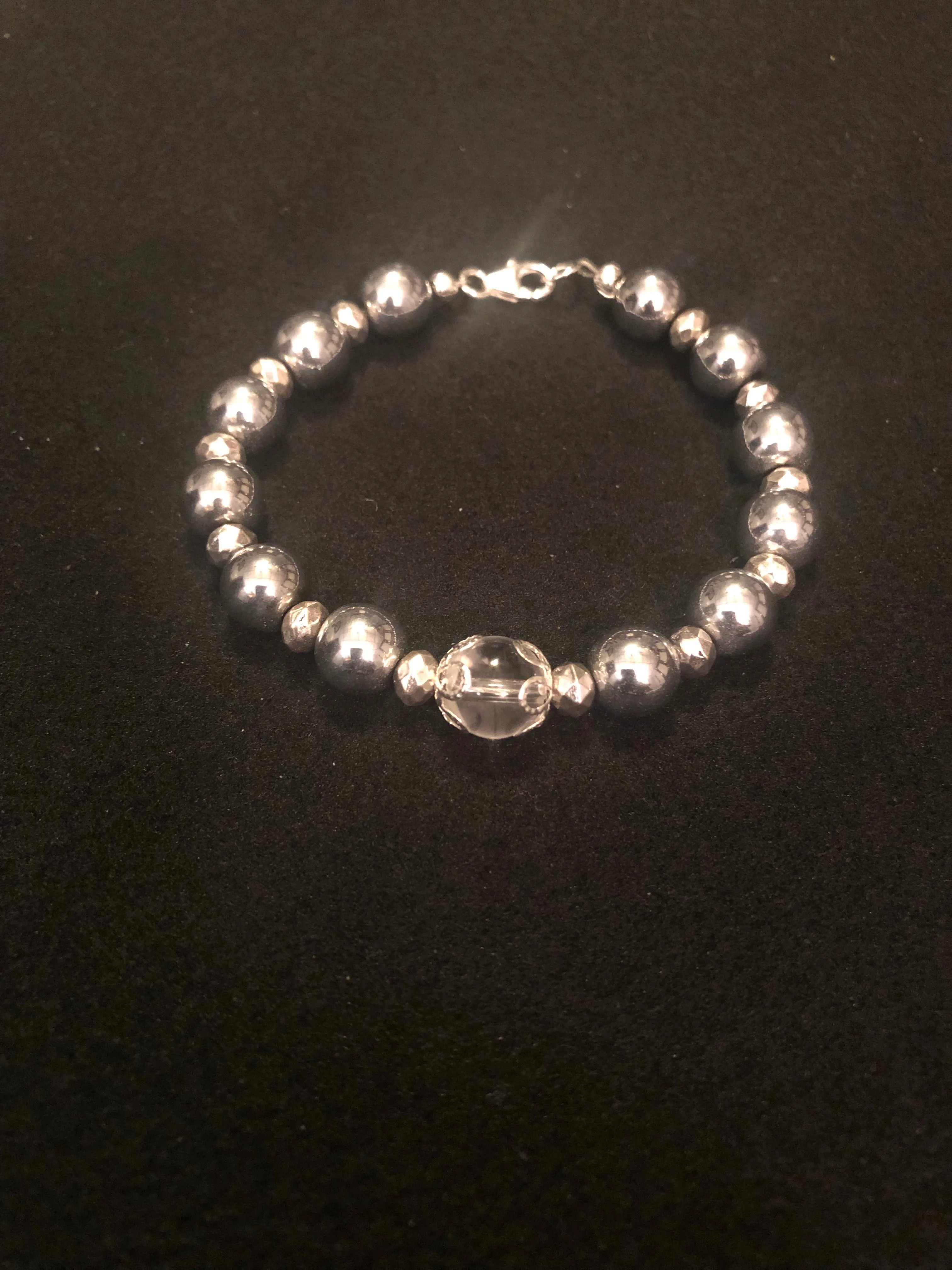 Pharaoh Stack Clear Quartz and Sliver