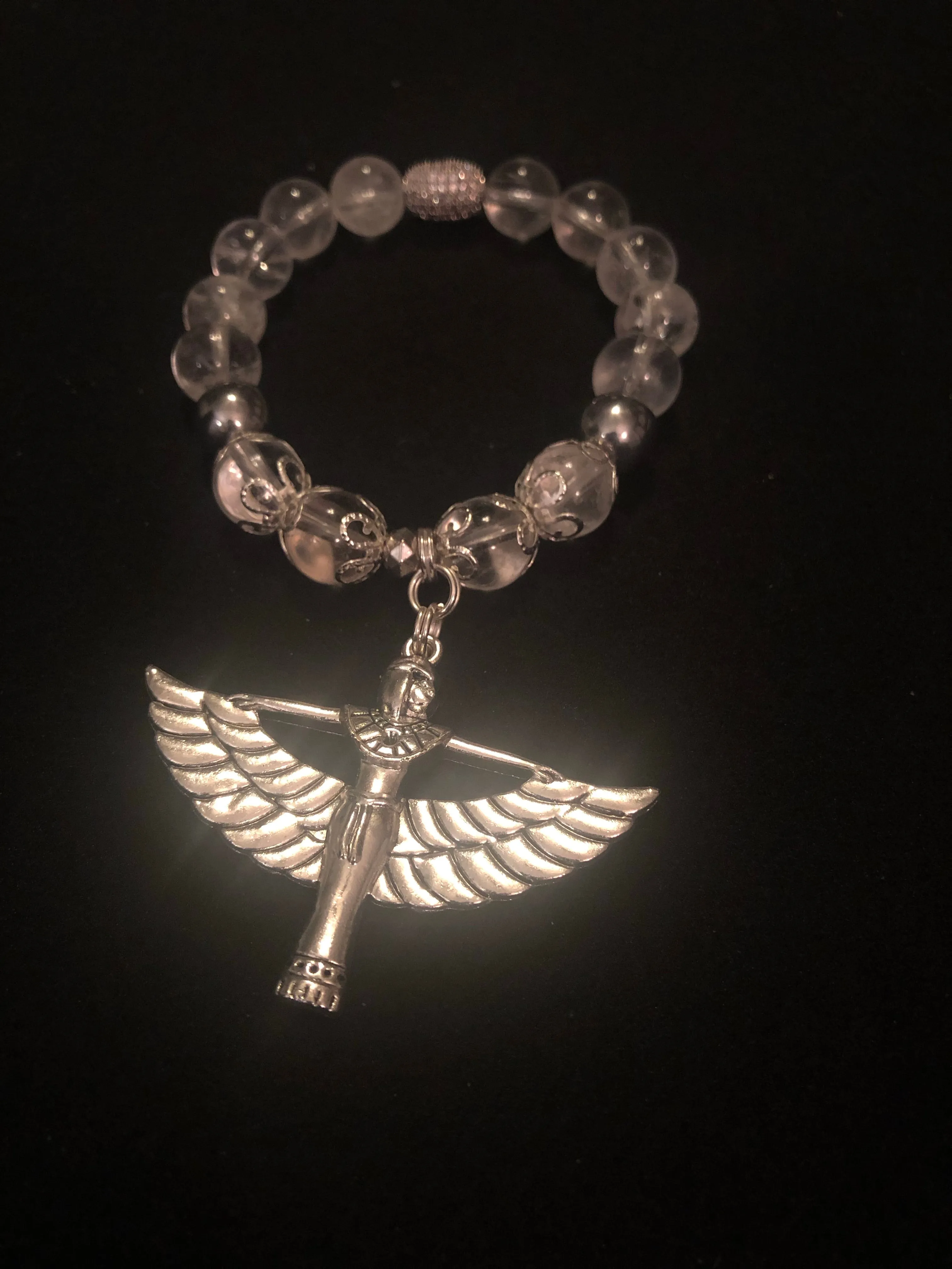 Pharaoh Stack Clear Quartz and Sliver