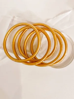 Plastic Gold Stack Bracelets