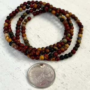 Polychrome Jasper Bracelet 4mm