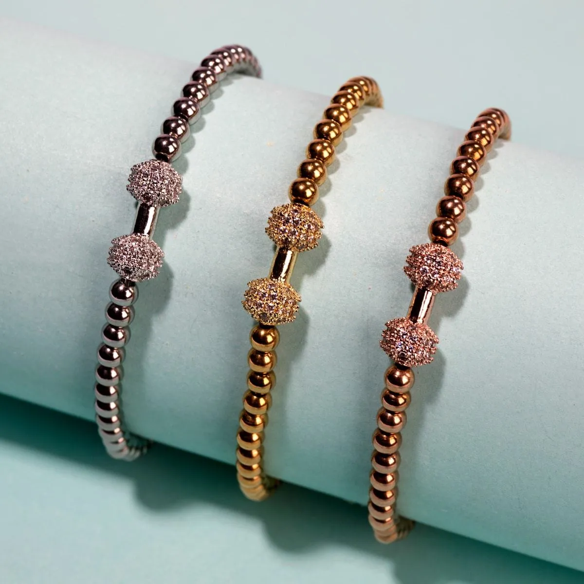 Pump | 18k Rose Gold | Crystal Fitness Bracelet