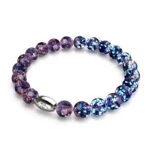 Purple Elixir | .925 Sterling Silver | Firefly Glass Bracelet