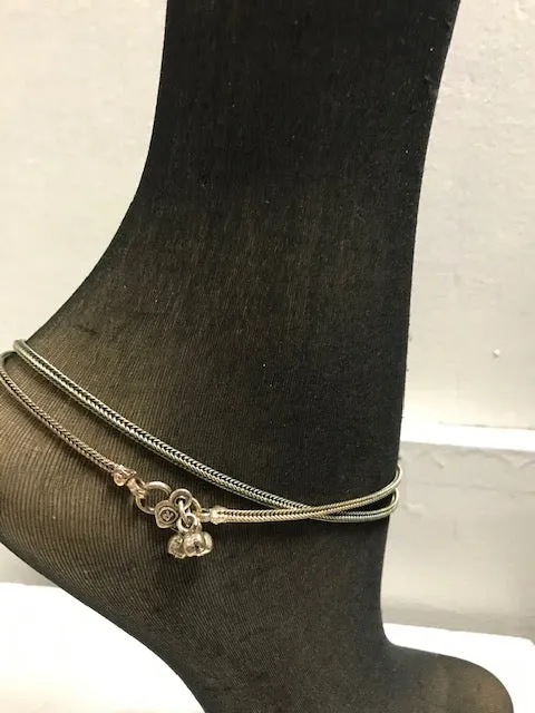 "825" Silver Ankle Bracelet