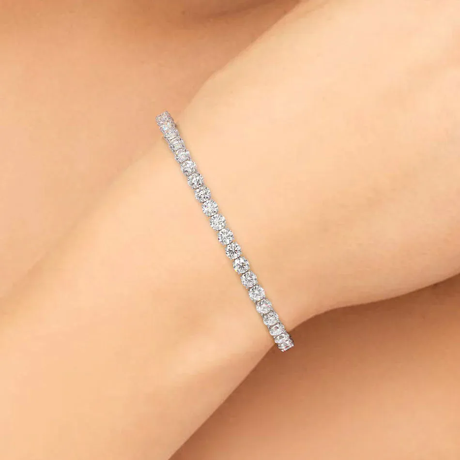 "U Chaton" Classic Brilliant cut Diamonds Bracelet