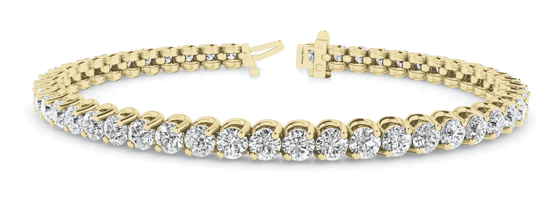 "U Chaton" Classic Brilliant cut Diamonds Bracelet