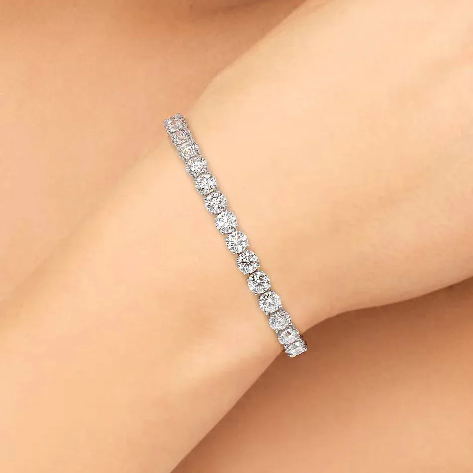 "U Chaton" Classic Brilliant cut Diamonds Bracelet