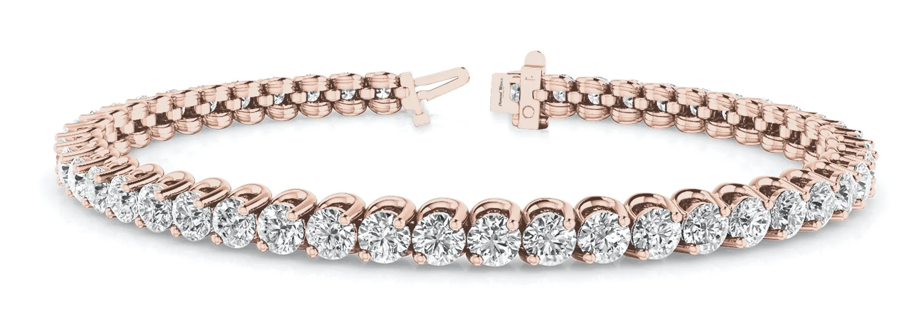 "U Chaton" Classic Brilliant cut Diamonds Bracelet
