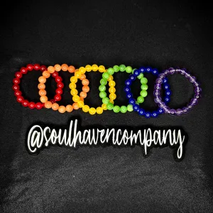 Rainbow Crystal Gemstone Bracelets