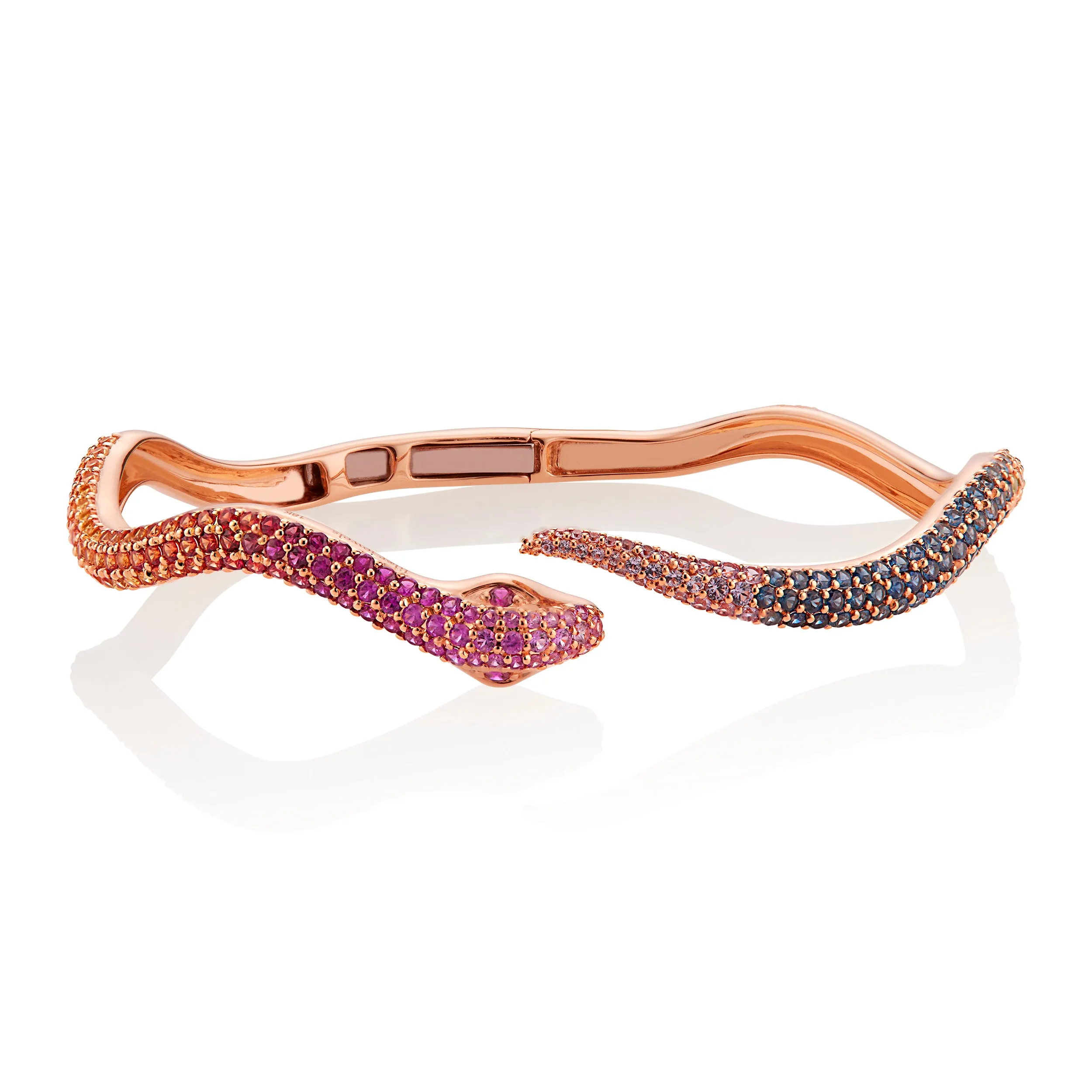 Rainbow Sapphire Elysium Snake Bangle