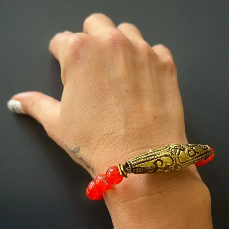 Red Carnelian Vintage Bracelet