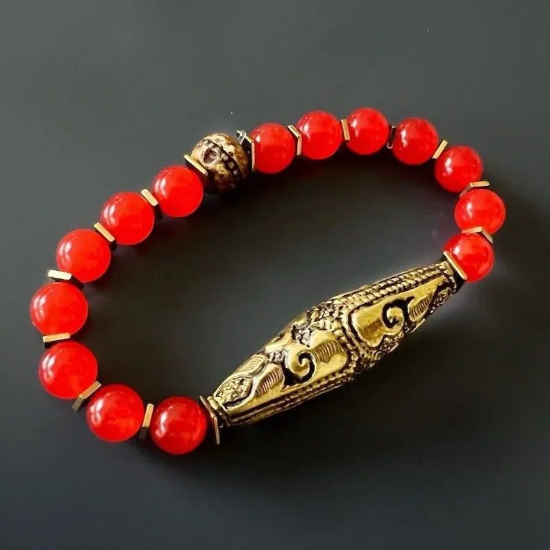 Red Carnelian Vintage Bracelet