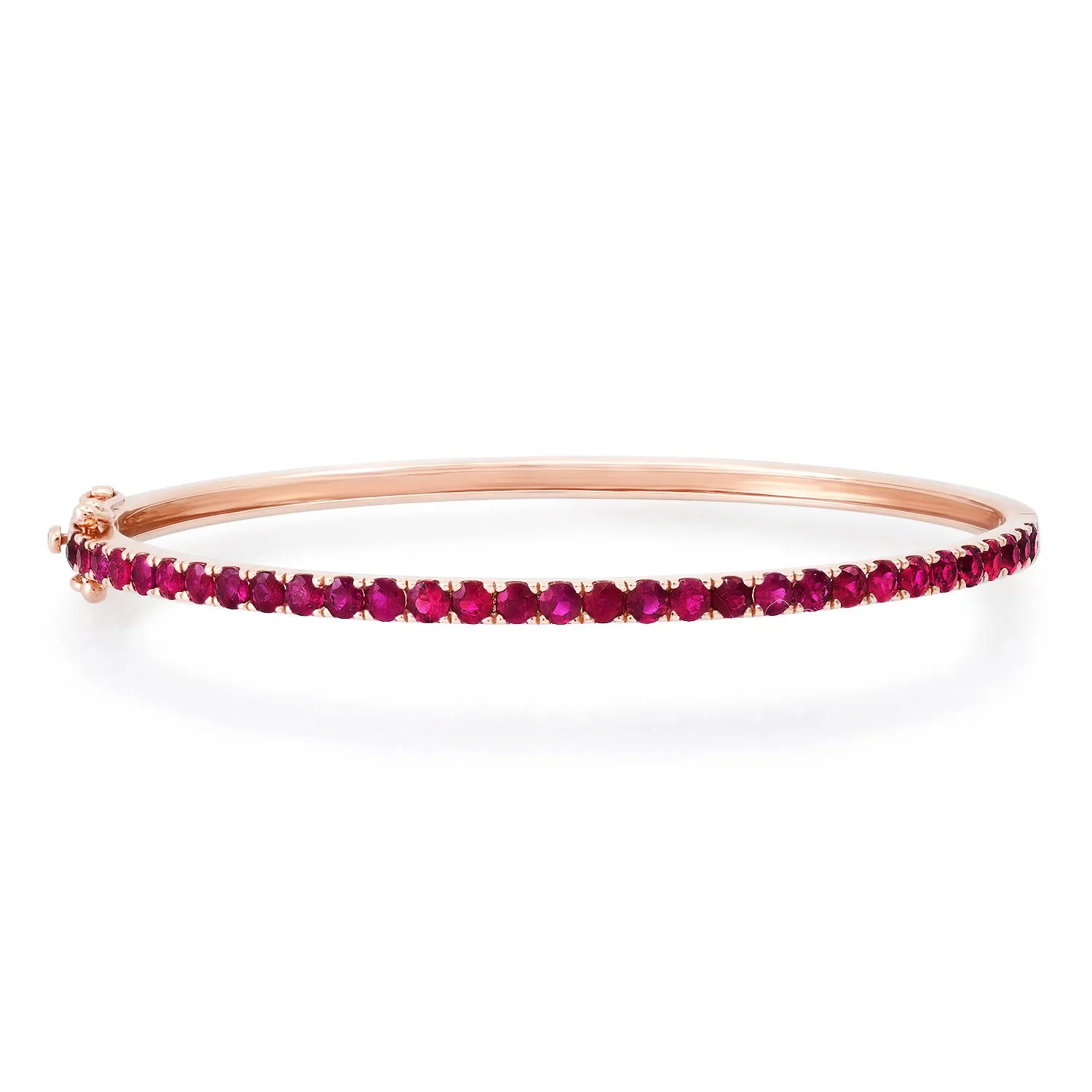 Red Hot Ruby Bangle Bracelet