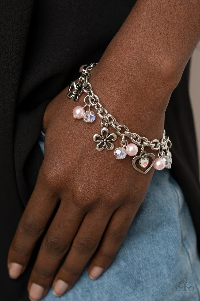 Retreat into Romance Pink Paparazzi Bracelet