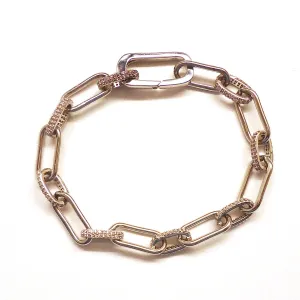 Rhodium Chain Bracelet