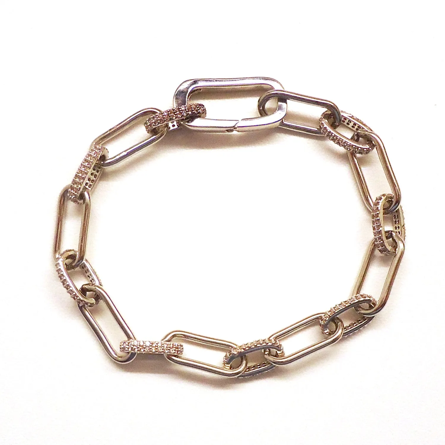Rhodium Chain Bracelet