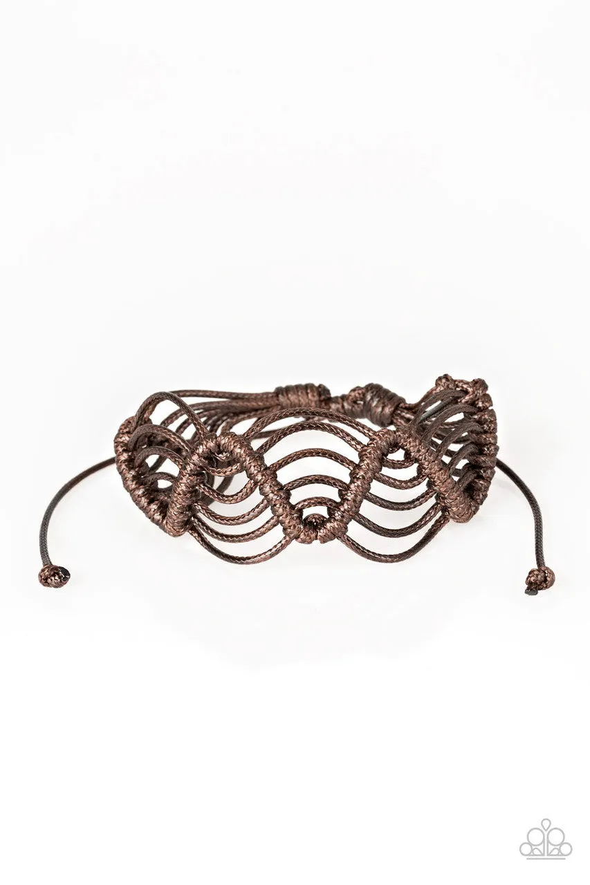 Rise to the Bait Dark Brown Paparazzi Bracelet