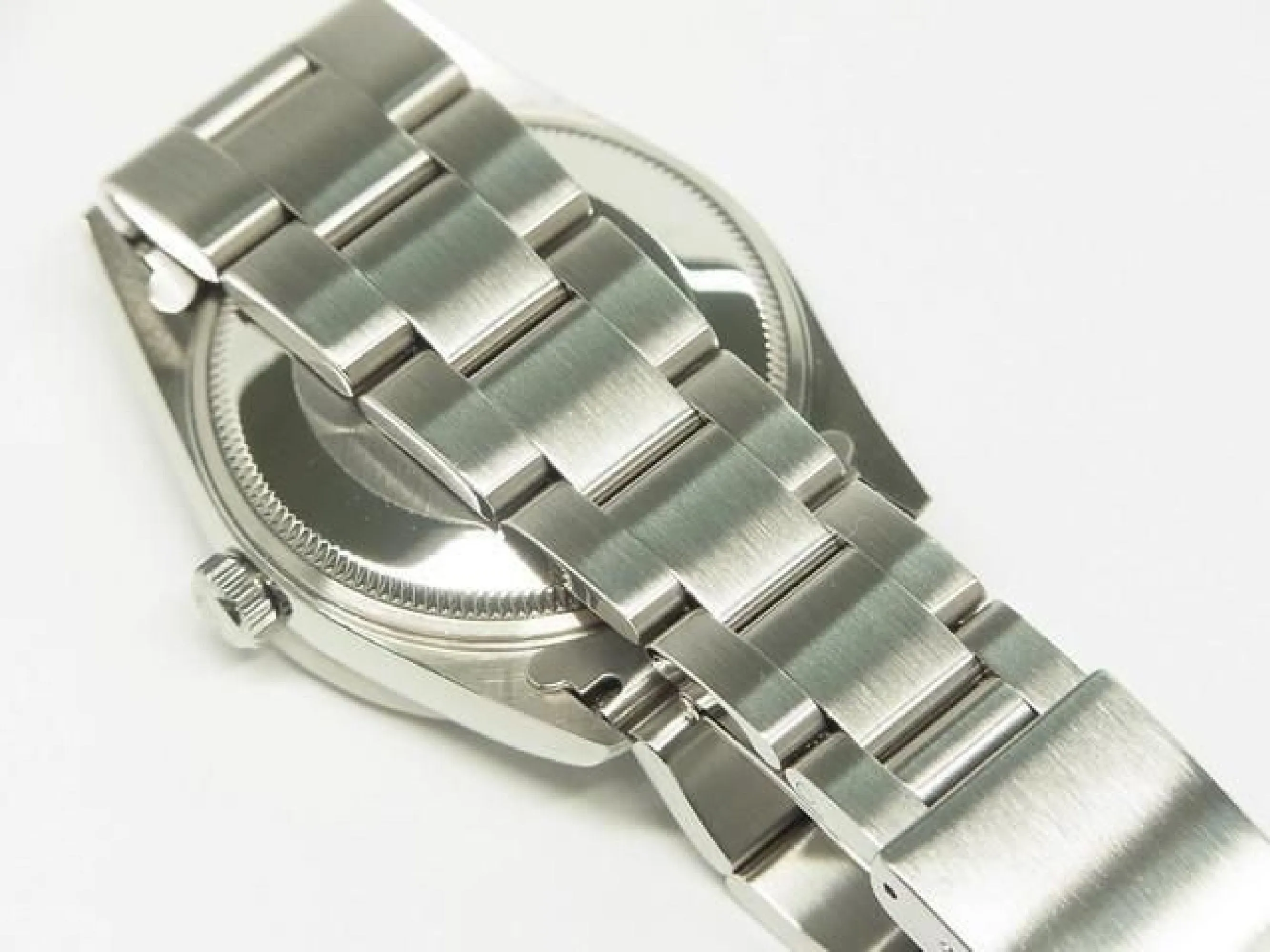 ROLEX Air-King pink Engine Turned bezel Z series 14010M Mens 185215839