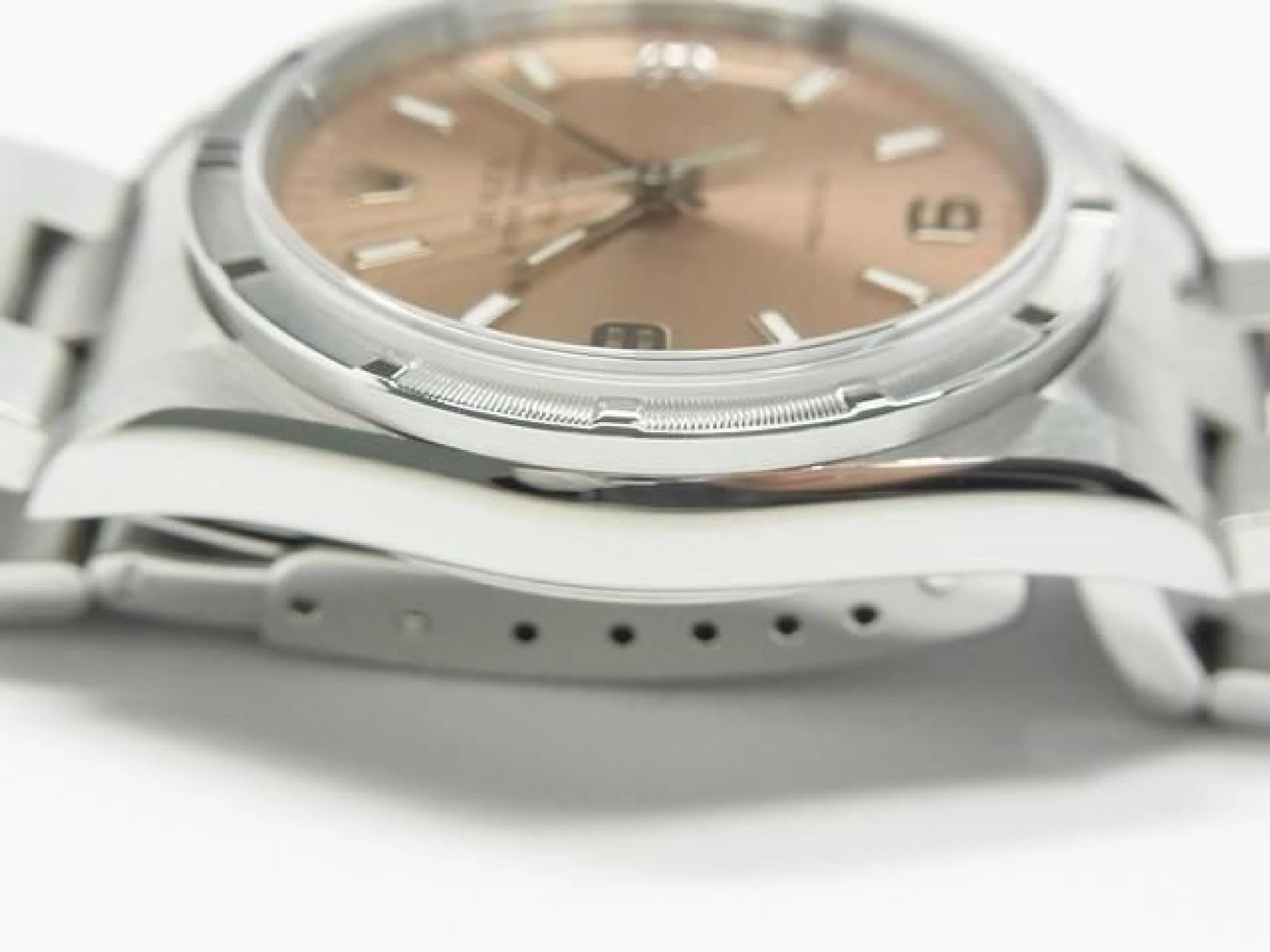ROLEX Air-King pink Engine Turned bezel Z series 14010M Mens 185215839