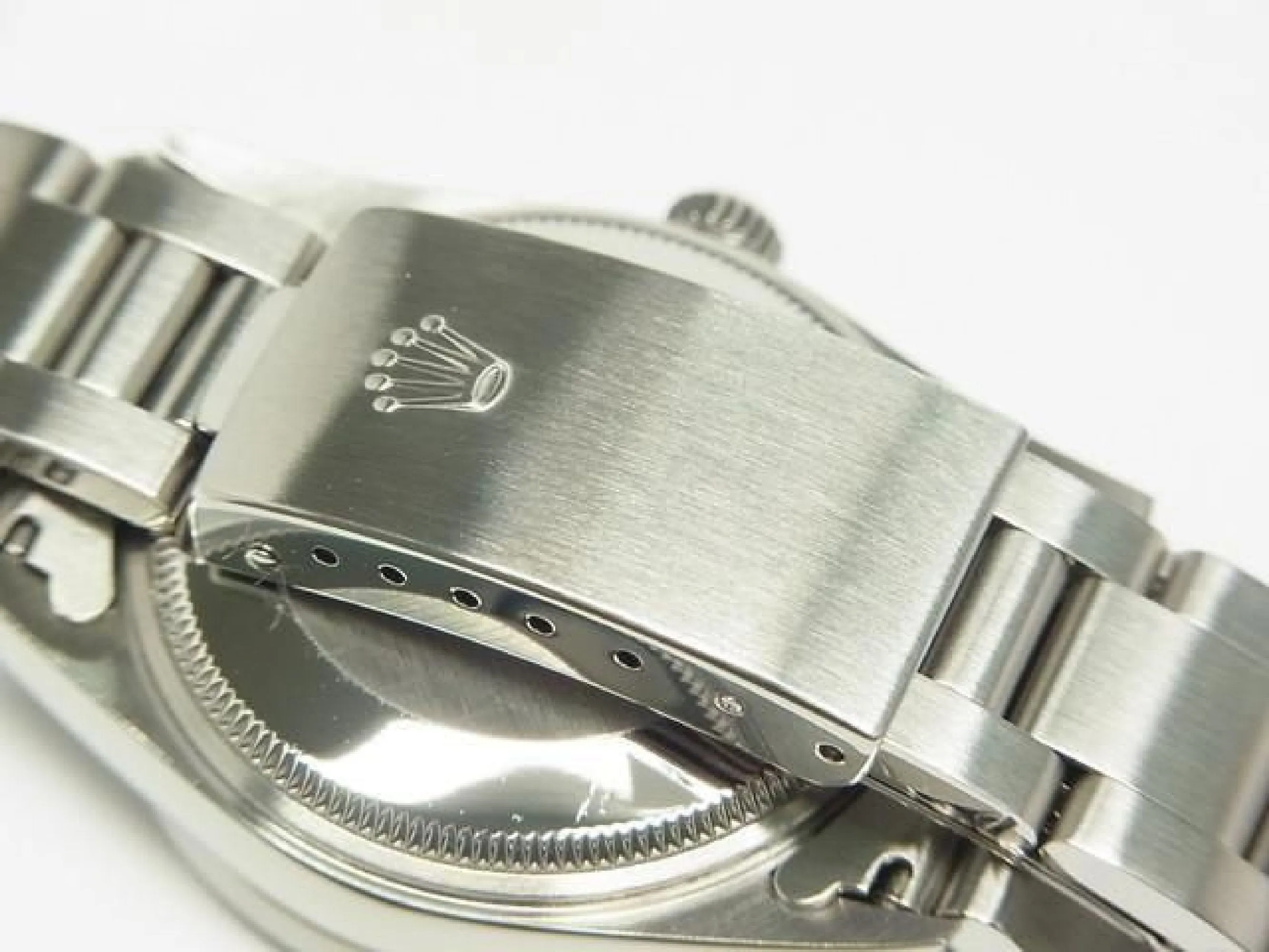 ROLEX Air-King pink Engine Turned bezel Z series 14010M Mens 185215839