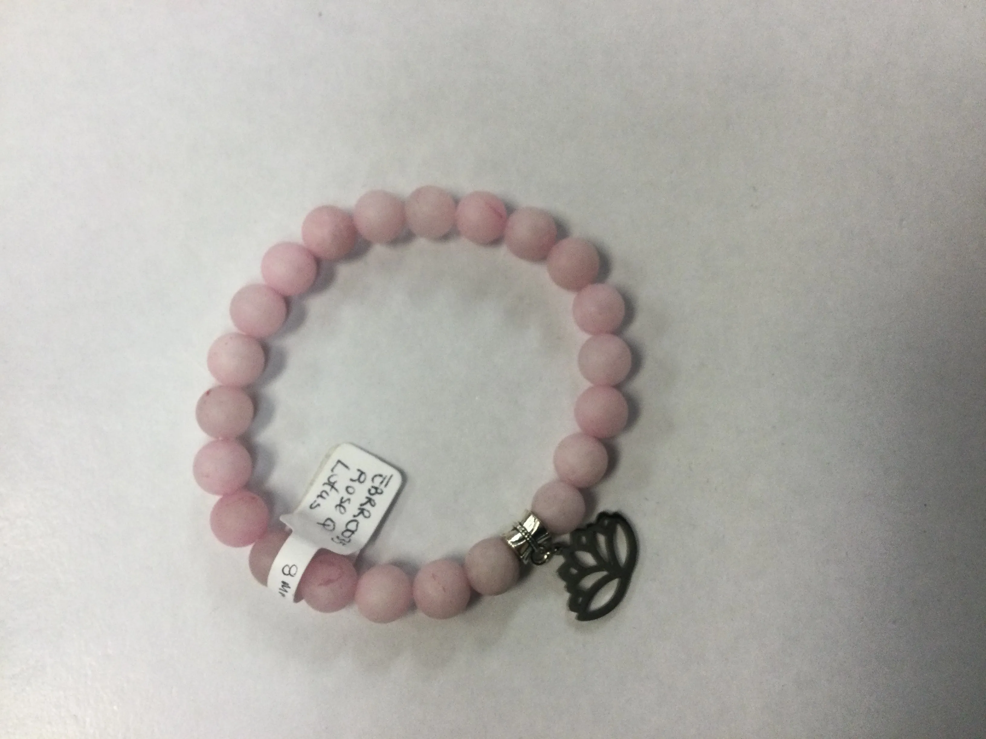 Rose Quartz Bracelet with Charm