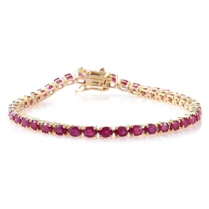 Ruby 925 Sterling Silver Tennis Bracelet Jewelry