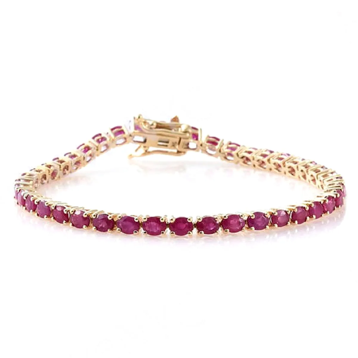 Ruby 925 Sterling Silver Tennis Bracelet Jewelry