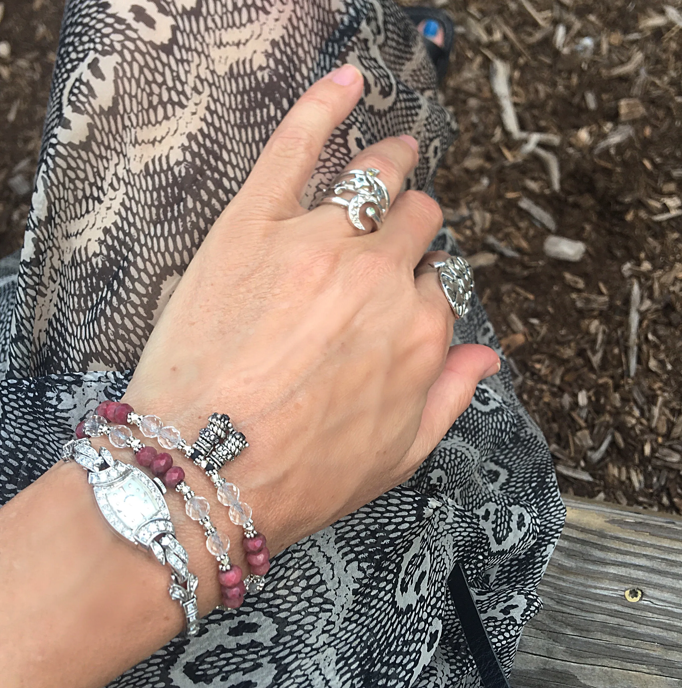 Ruby and Crystal Quartz Love Wrap