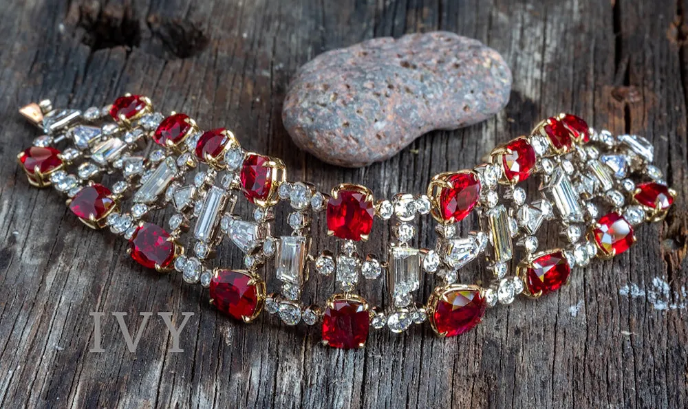 Ruby and Diamonds Bracelet