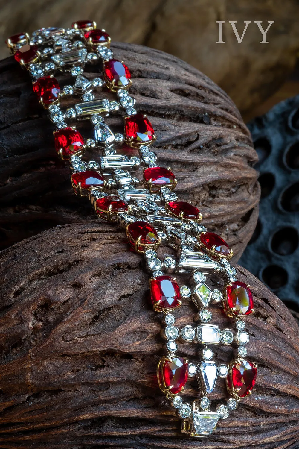 Ruby and Diamonds Bracelet