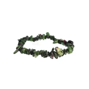 Ruby Zoisite Chip Bracelet