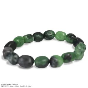 Ruby Zoisite Tumbled Bracelets